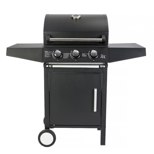 Barbacoa de Gas Brasa Nova 3 Quemadores — OUTLET | Acero Negro