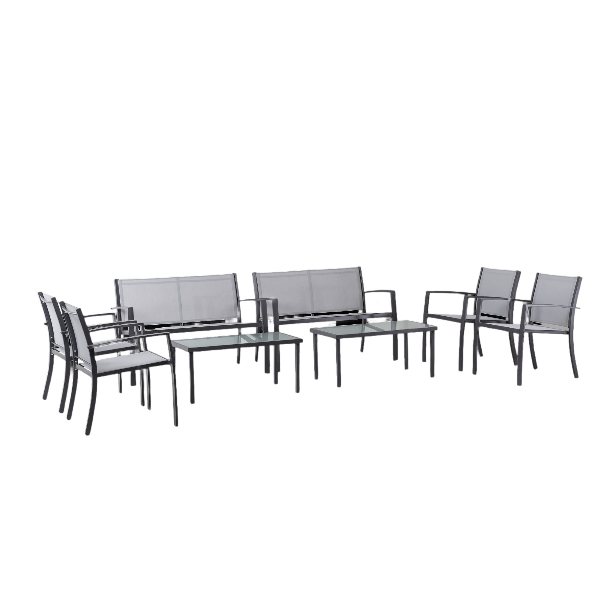 Conjunto de Jardín Arvendis Deluxe — Acero y Textileno