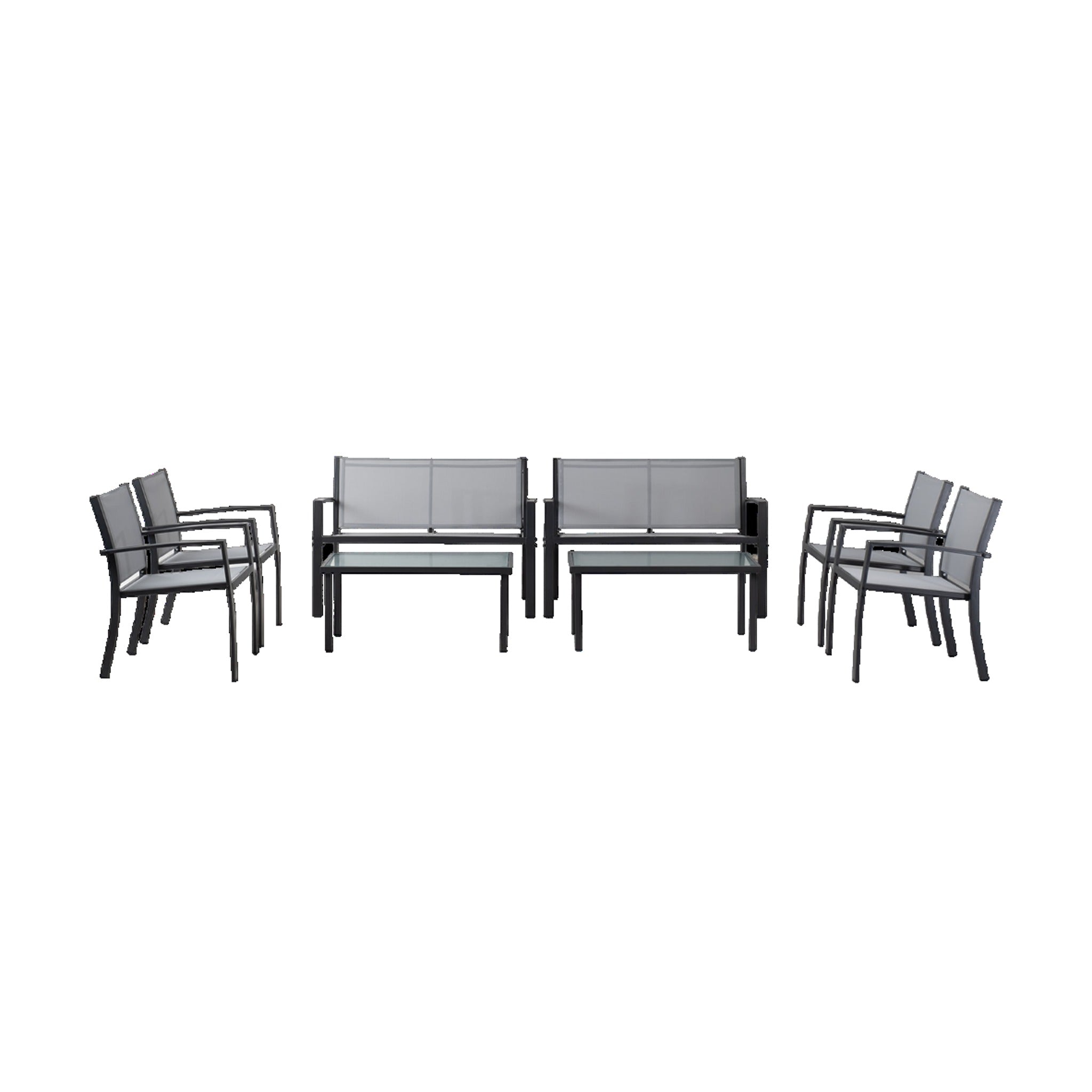 Conjunto de Jardín Arvendis Deluxe — Acero y Textileno
