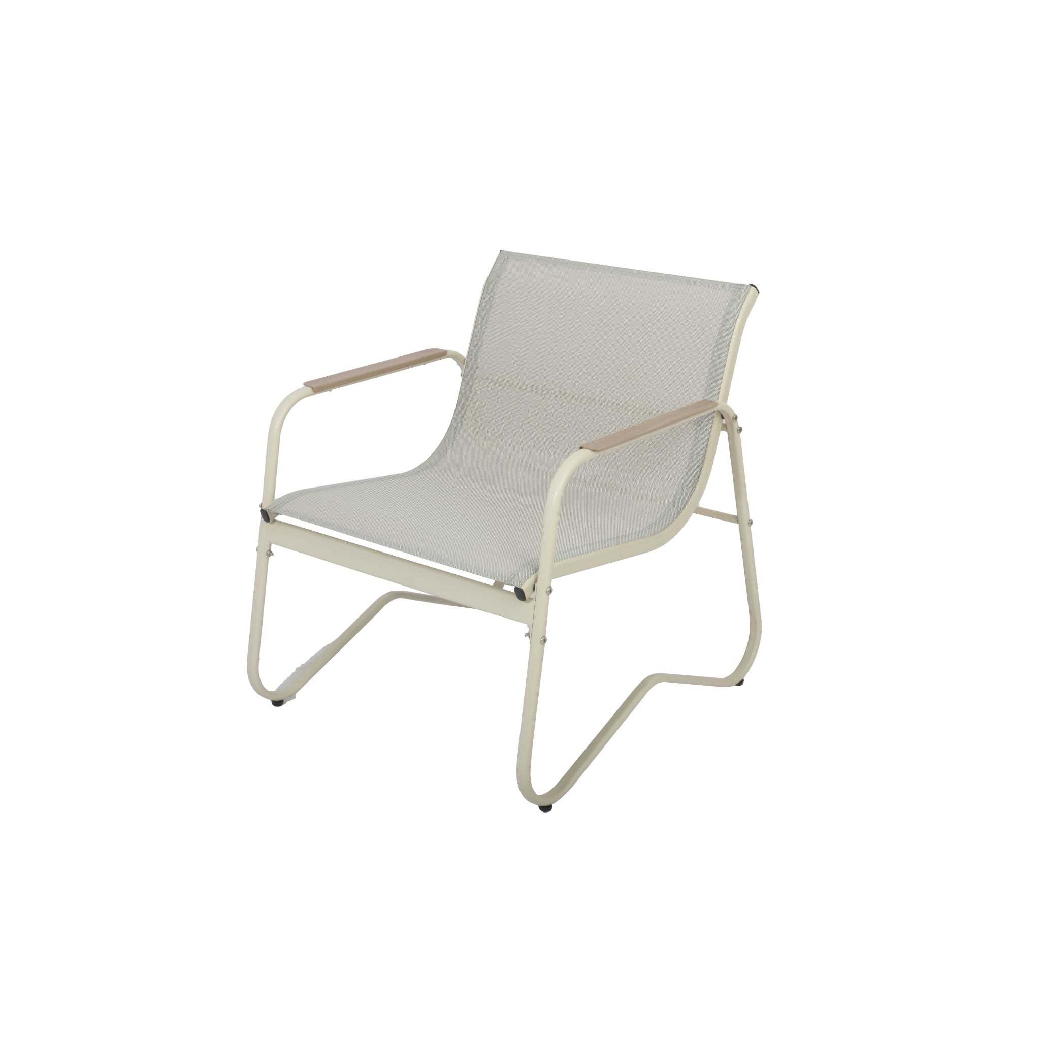 Conjunto de Jardín Helvoria 4 Plazas — Acero Galvanizado y Textileno | Sofá, 2 Sillones y Mesa — vista 9