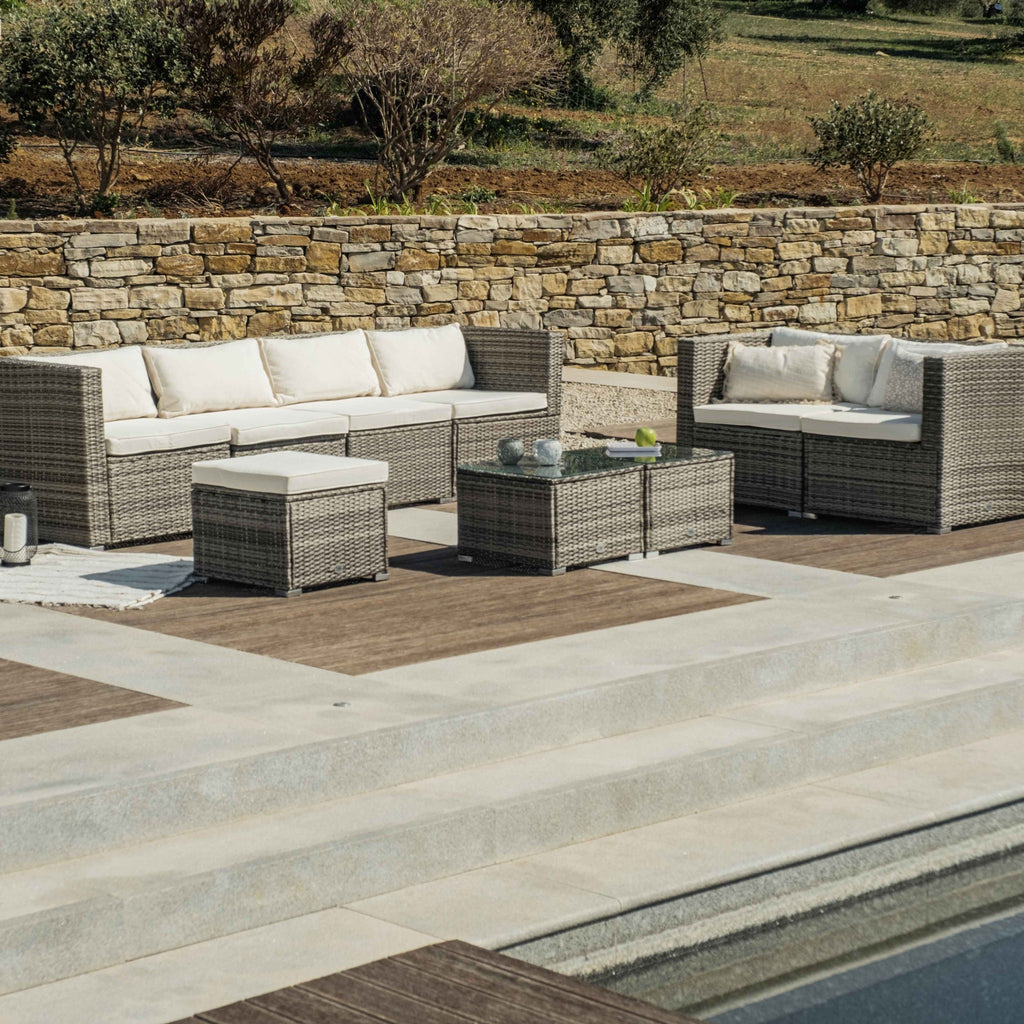 Conjunto de Jardín Ravello Doble Sofá — Ratán Sintético — vista 10