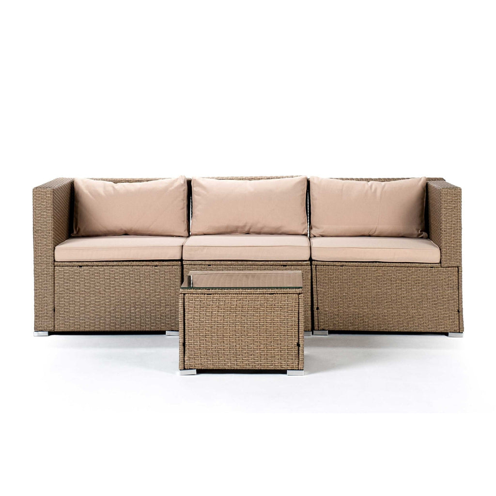 Sofá de Jardín Ravello Triple con Mesa — Ratán Sintético — vista 7