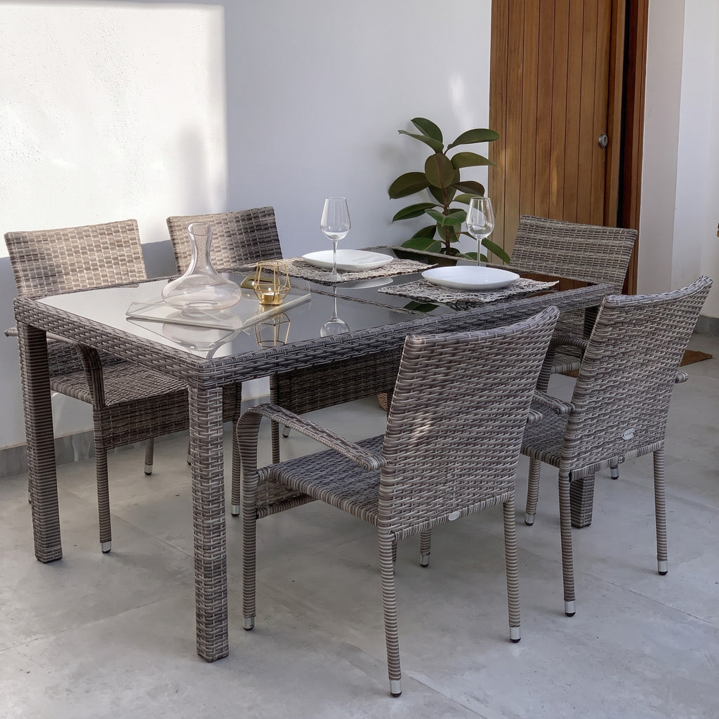 Comedor de Jardín Ibiza 6 Plazas | Ratán Sintético — vista 3