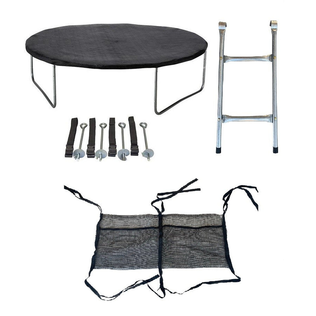 Kit Accesorios para Cama Elástica — Escalera, Funda y Anclajes | 250cm y 305cm