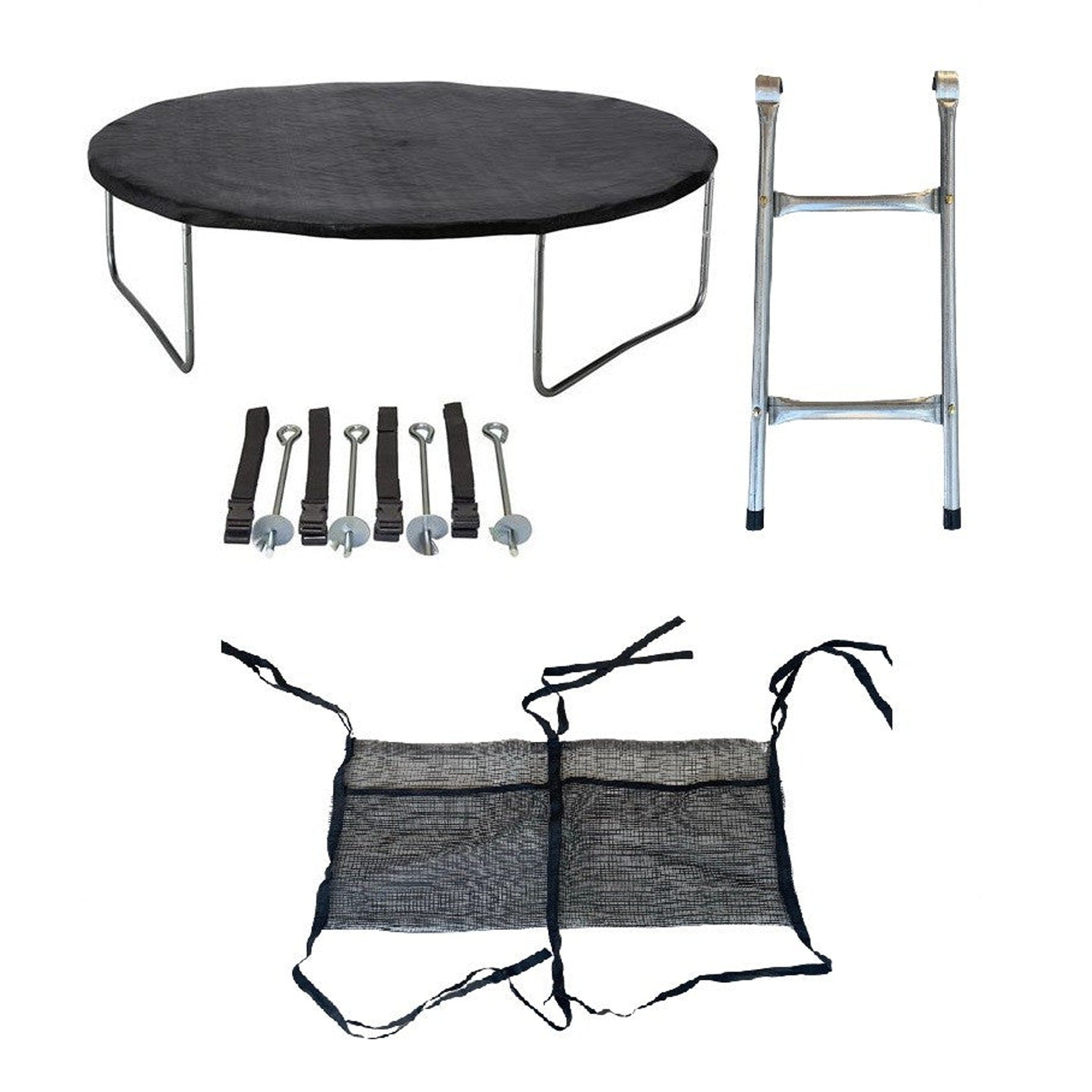 Kit Accesorios para Cama Elástica — Escalera, Funda y Anclajes | 250cm y 305cm