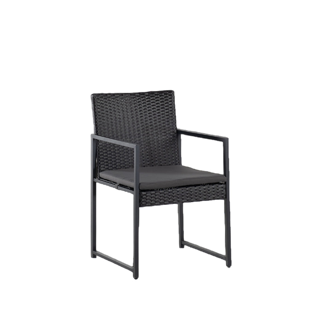 Conjunto de Jardín Amsterdam 8 Plazas — Ratán Sintético y Acero | 4 Sillones, 4 Pufs y Mesa — vista 6