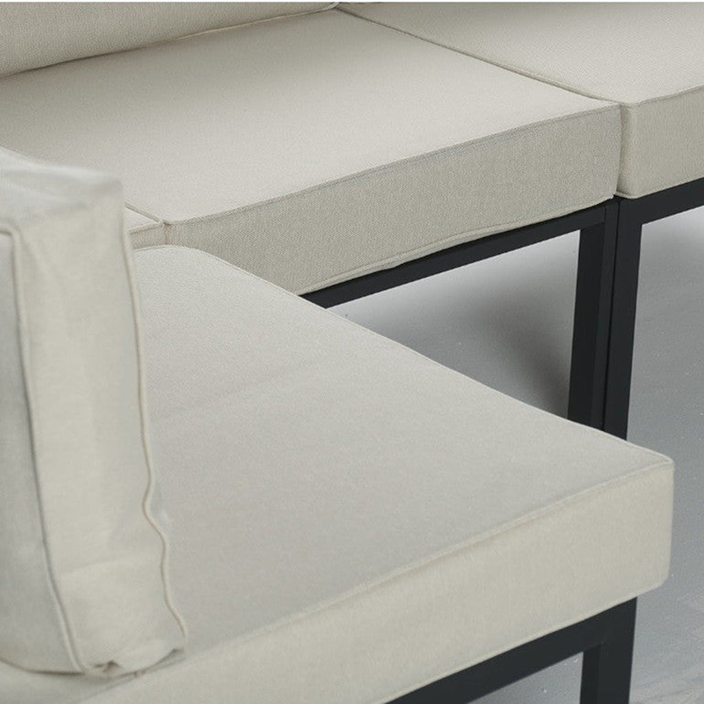 Conjunto de Jardín Estocolmo Deluxe 10 Plazas — Sofá Modular Doble, Acero y Cojines Premium — vista 9
