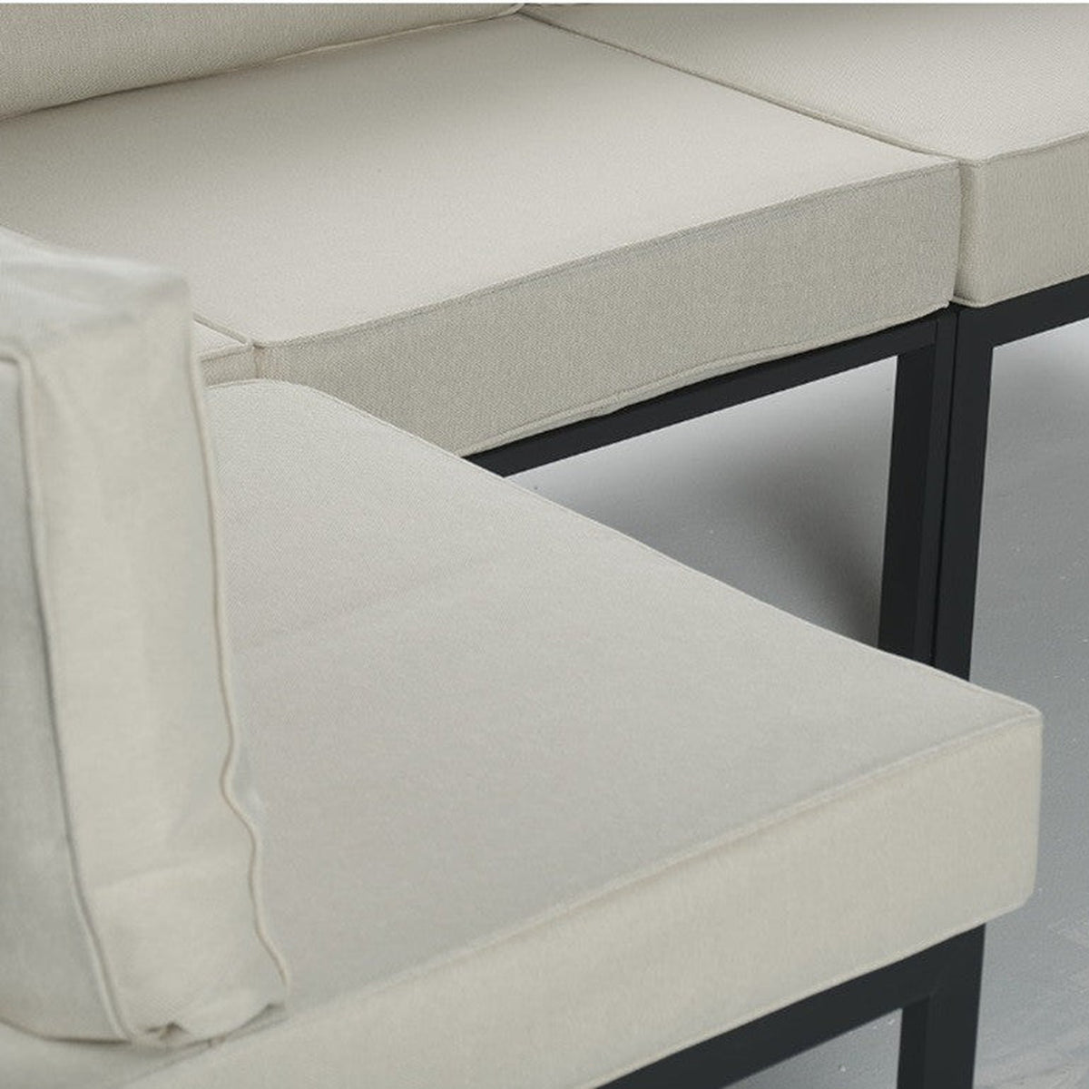 Conjunto de Jardín Estocolmo Deluxe 10 Plazas — Sofá Modular Doble, Acero y Cojines Premium — vista 9