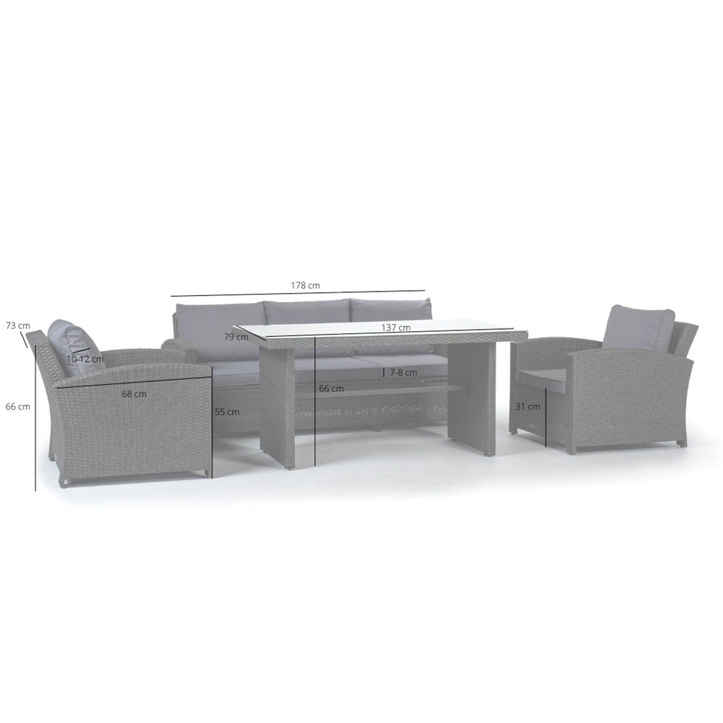 Conjunto de Jardín Firenze — Sofás y Mesa de Exterior — vista 22