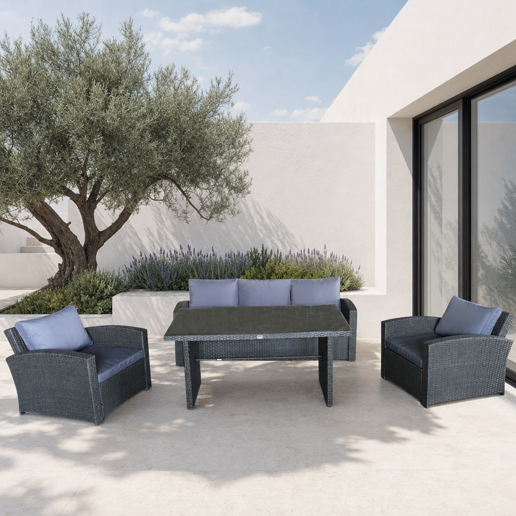 Conjunto de Jardín Firenze — Sofás y Mesa de Exterior