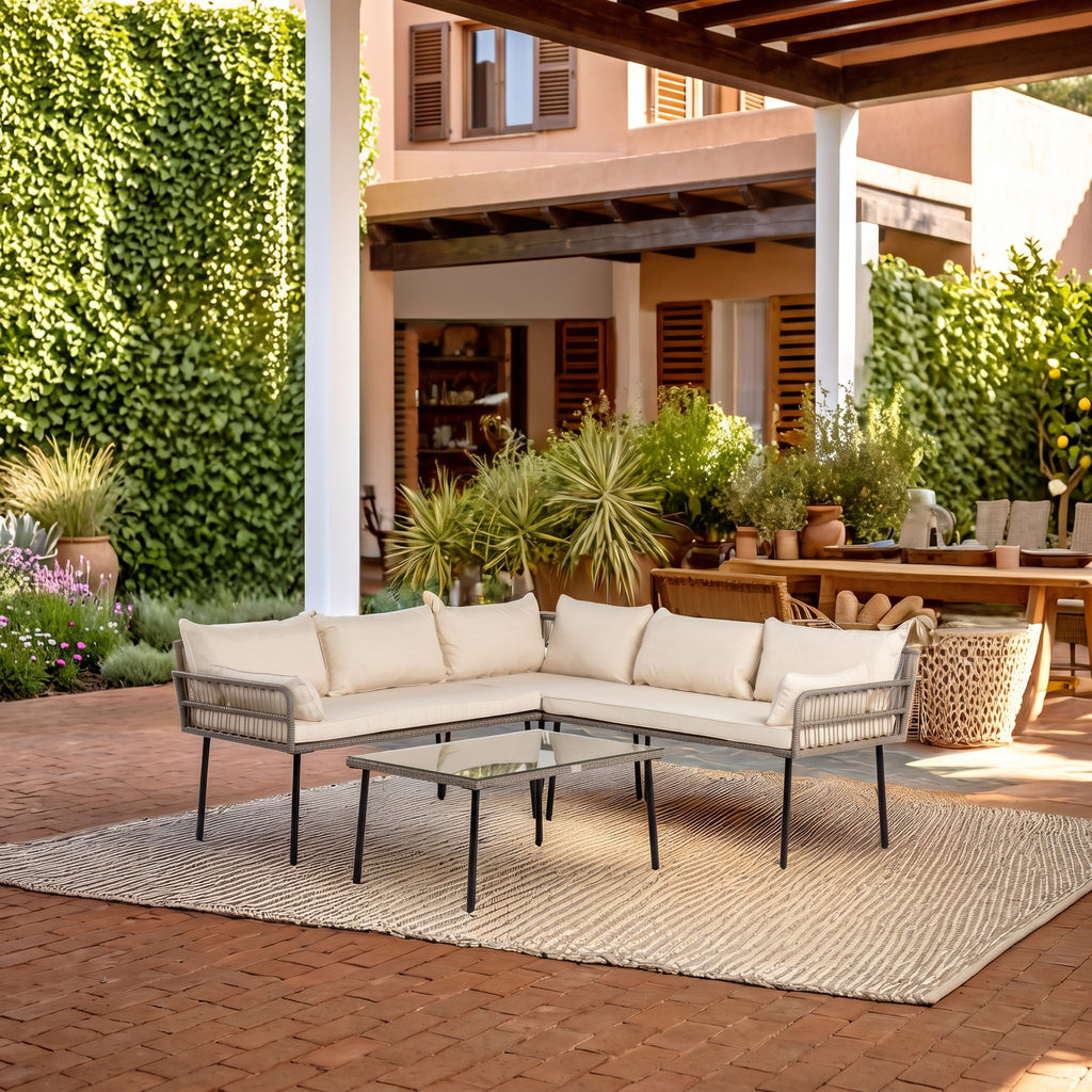 Conjunto de Jardín Genova 5 Plazas — OUTLET | Ratán Sintético