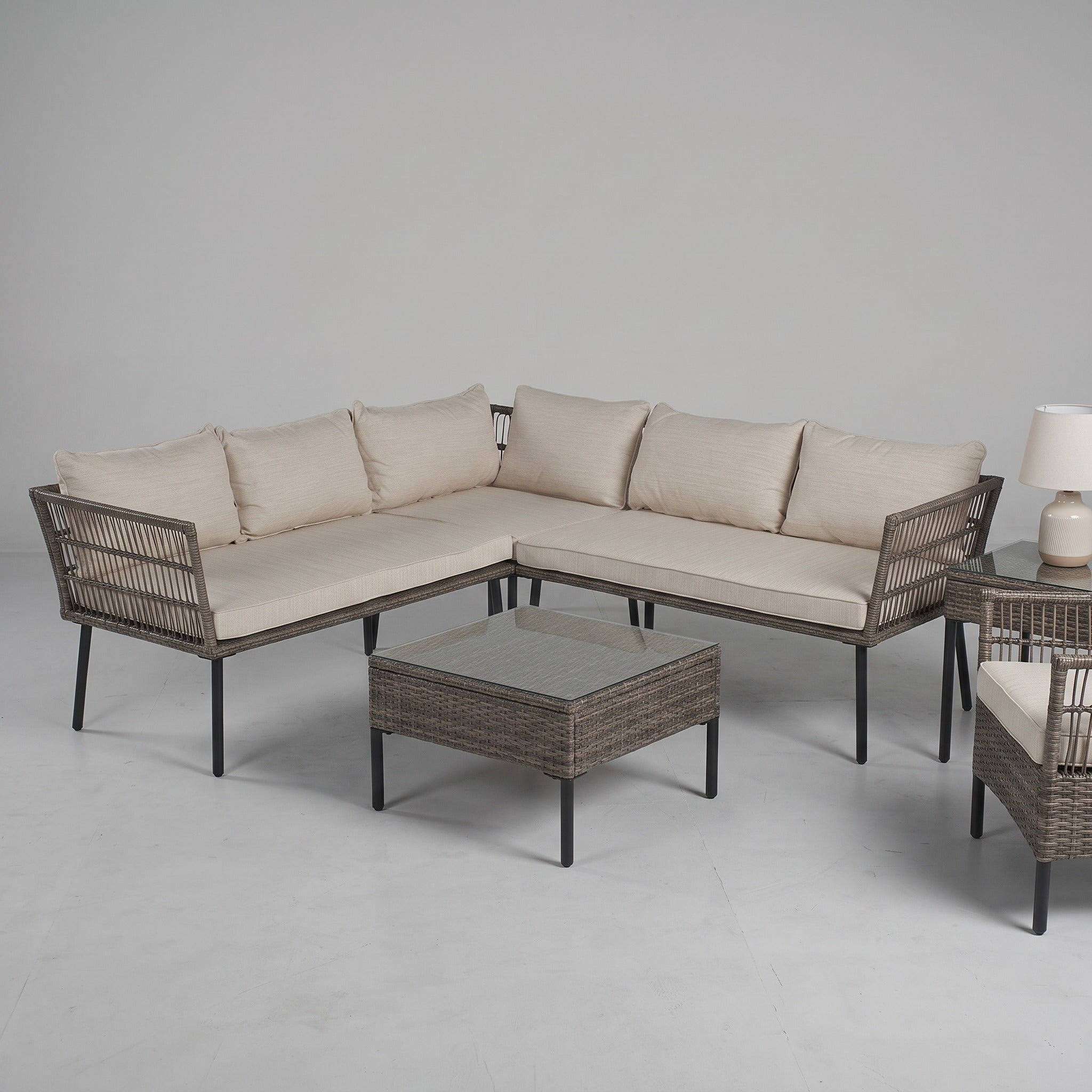 Conjunto de Jardín Genova 5 Plazas — OUTLET | Ratán Sintético — vista 7