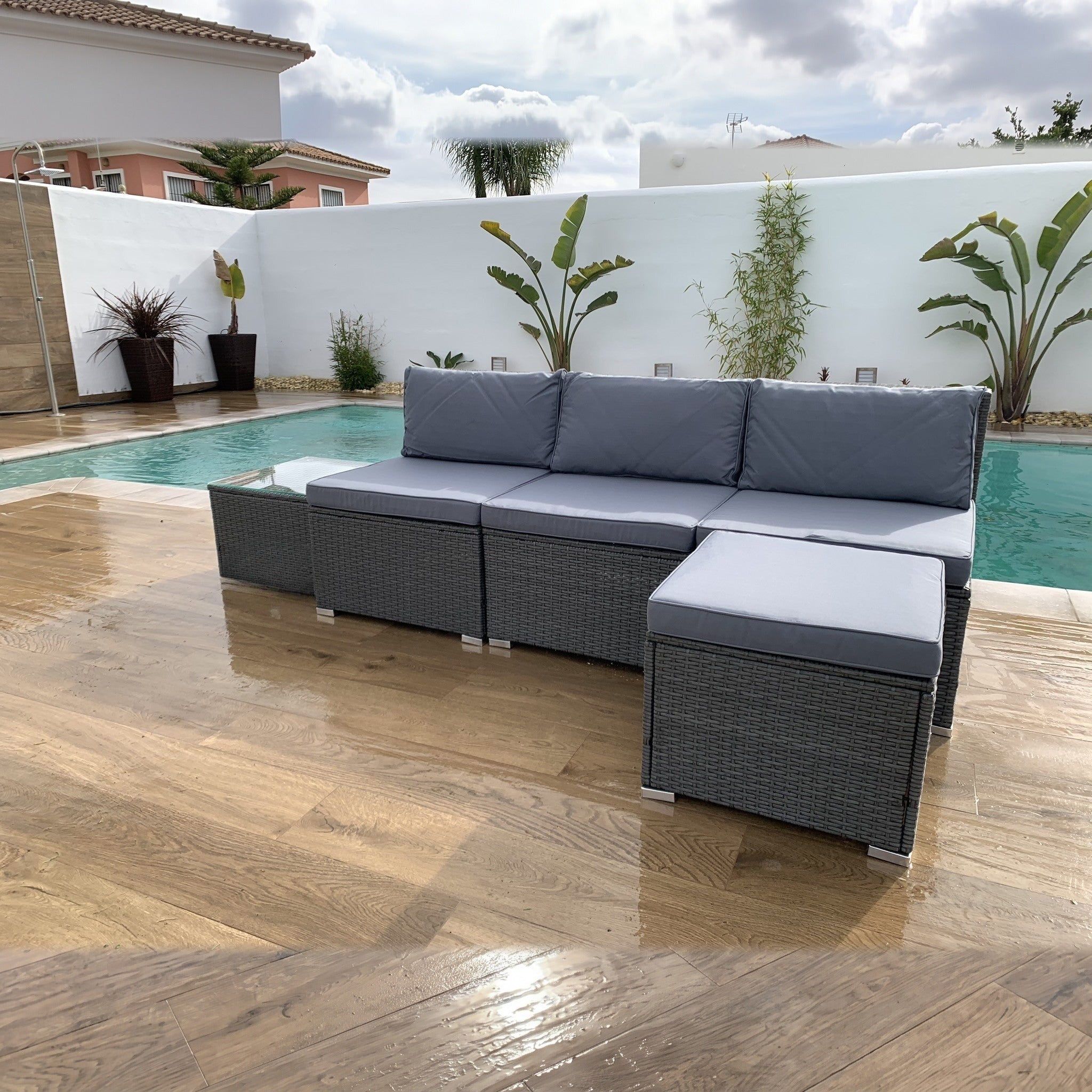 Conjunto de Jardín Ravello Central — Sofá Modular de Exterior — vista 2