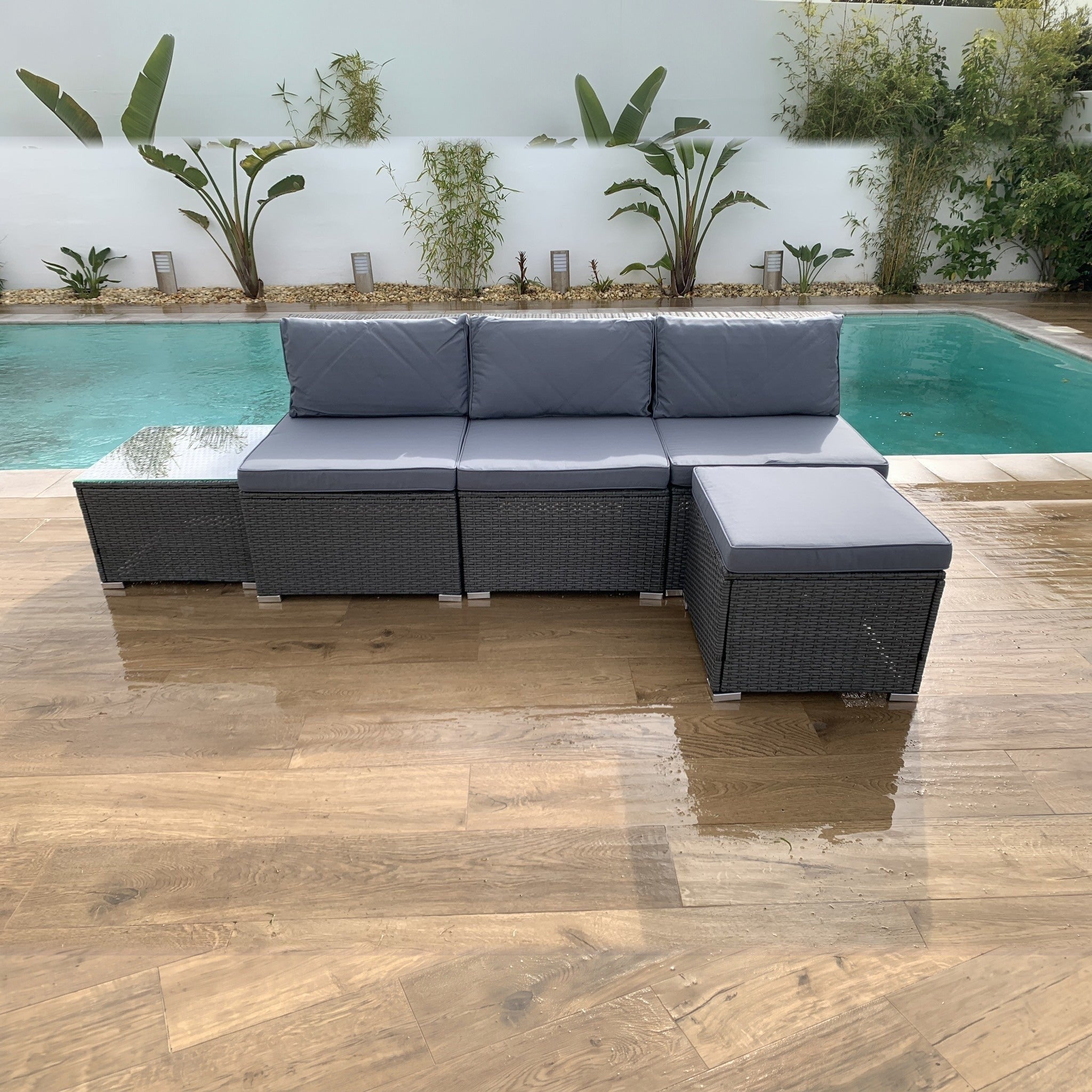 Conjunto de Jardín Ravello Central — Sofá Modular de Exterior — vista 3