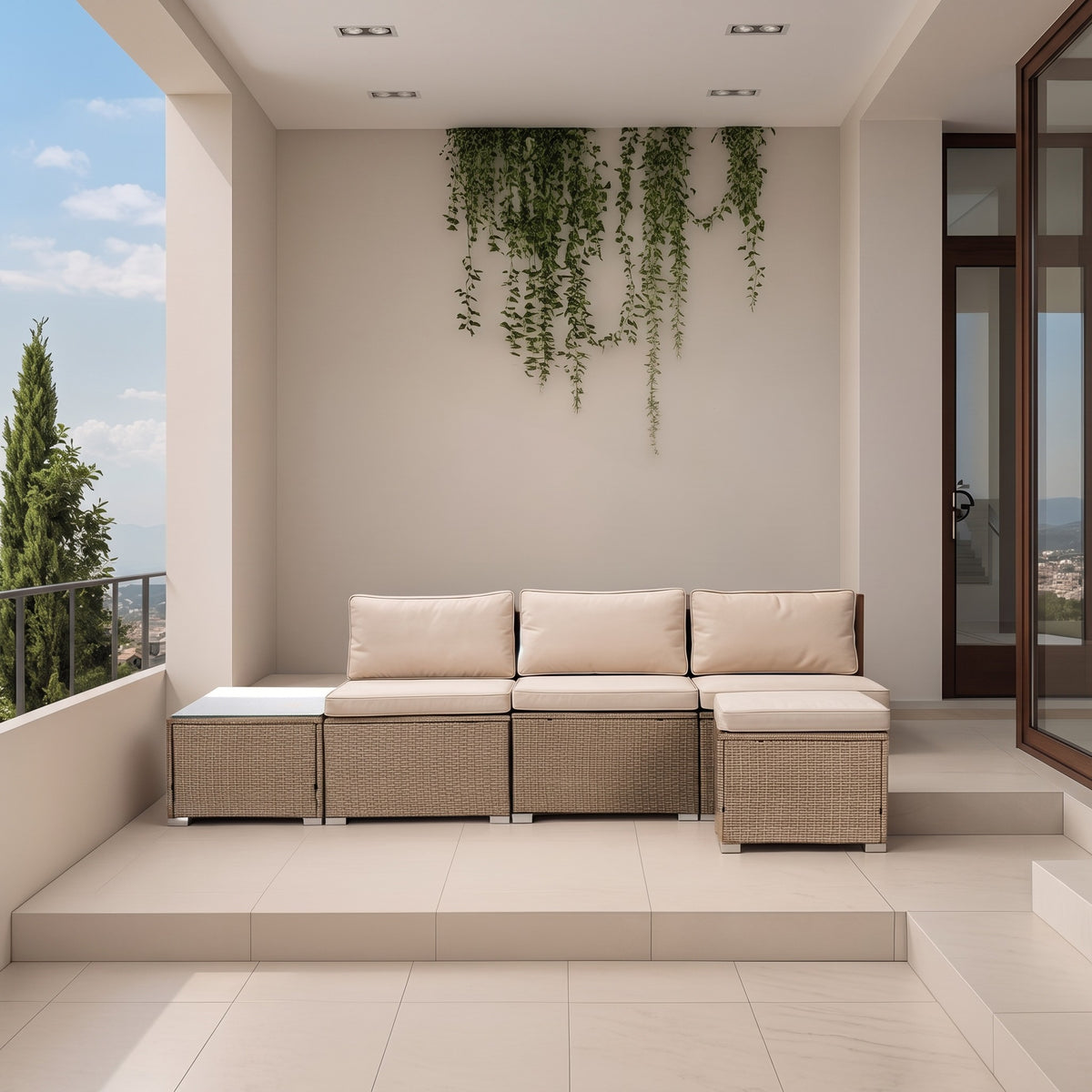 Conjunto de Jardín Ravello Central — Sofá Modular de Exterior — vista 14