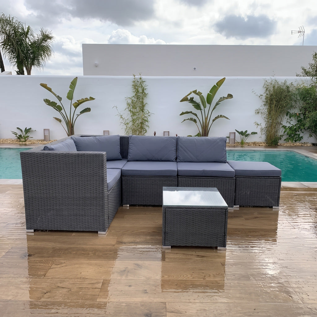 Conjunto de Jardín Ravello Cuatro — Sofá Esquinero Modular — vista 2