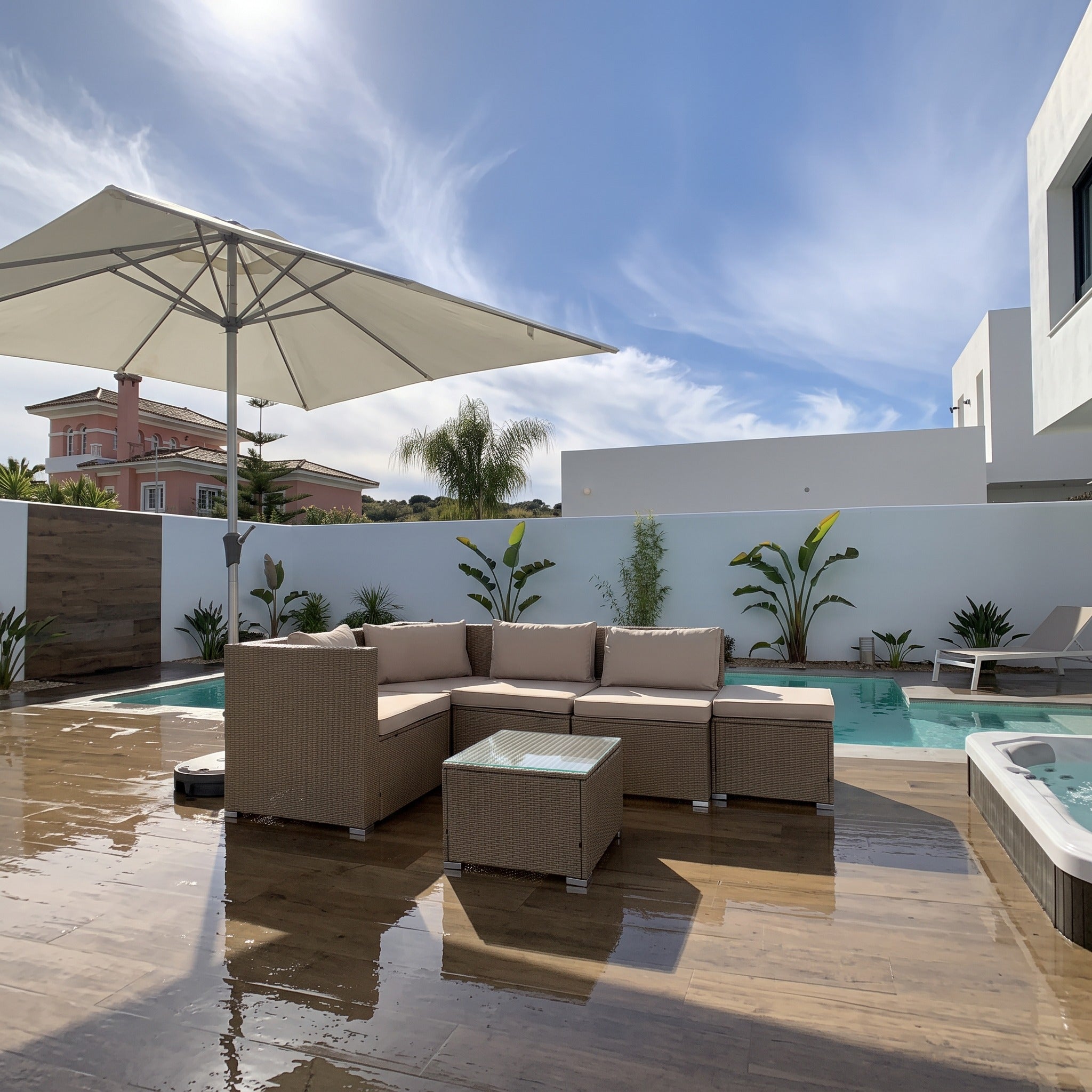 Conjunto de Jardín Ravello Cuatro — Sofá Esquinero Modular — vista 4