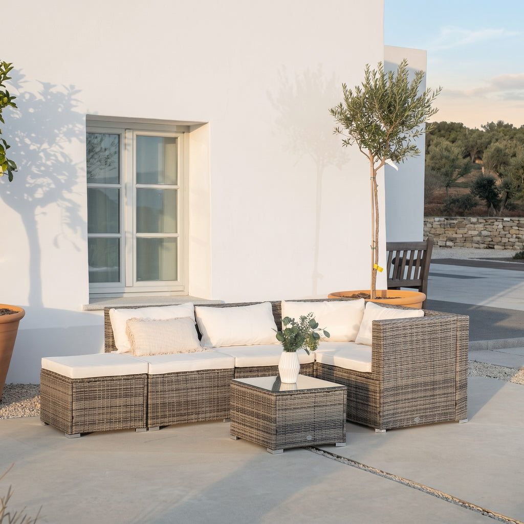 Conjunto de Jardín Ravello Cuatro — Sofá Esquinero Modular — vista 15
