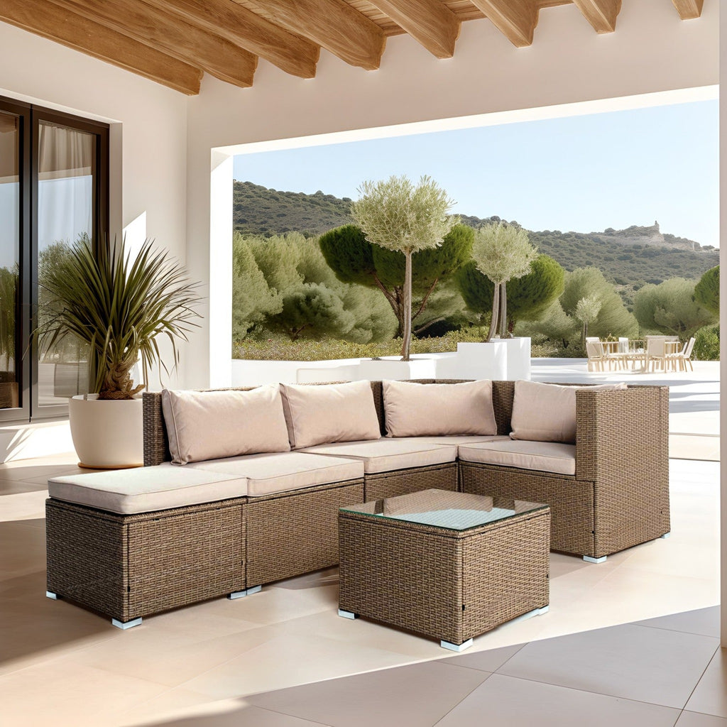 Conjunto de Jardín Ravello Cuatro — Sofá Esquinero Modular — vista 16