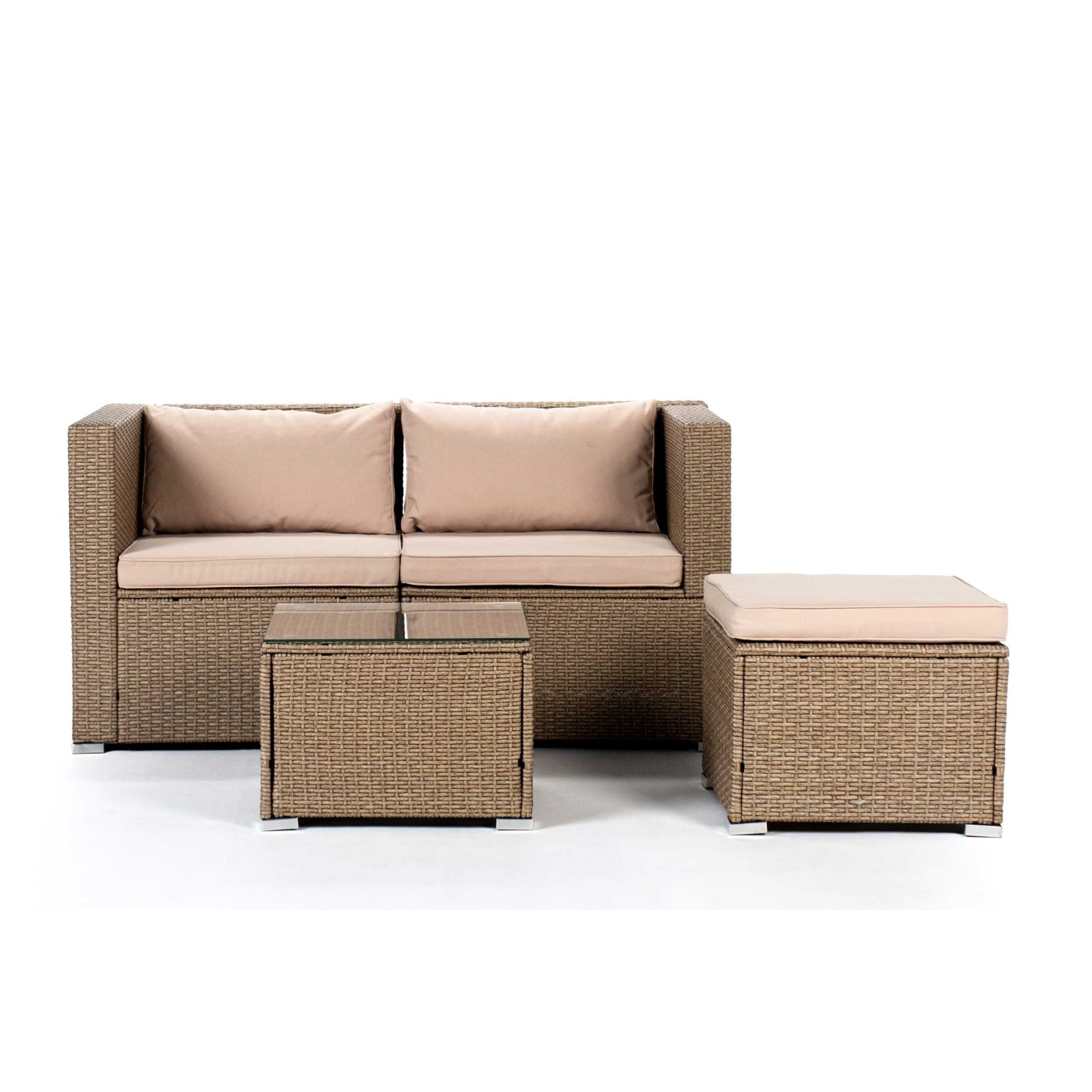 Conjunto de Jardín Ravello Doble — Sofás y Mesa | Ratán Sintético — vista 3
