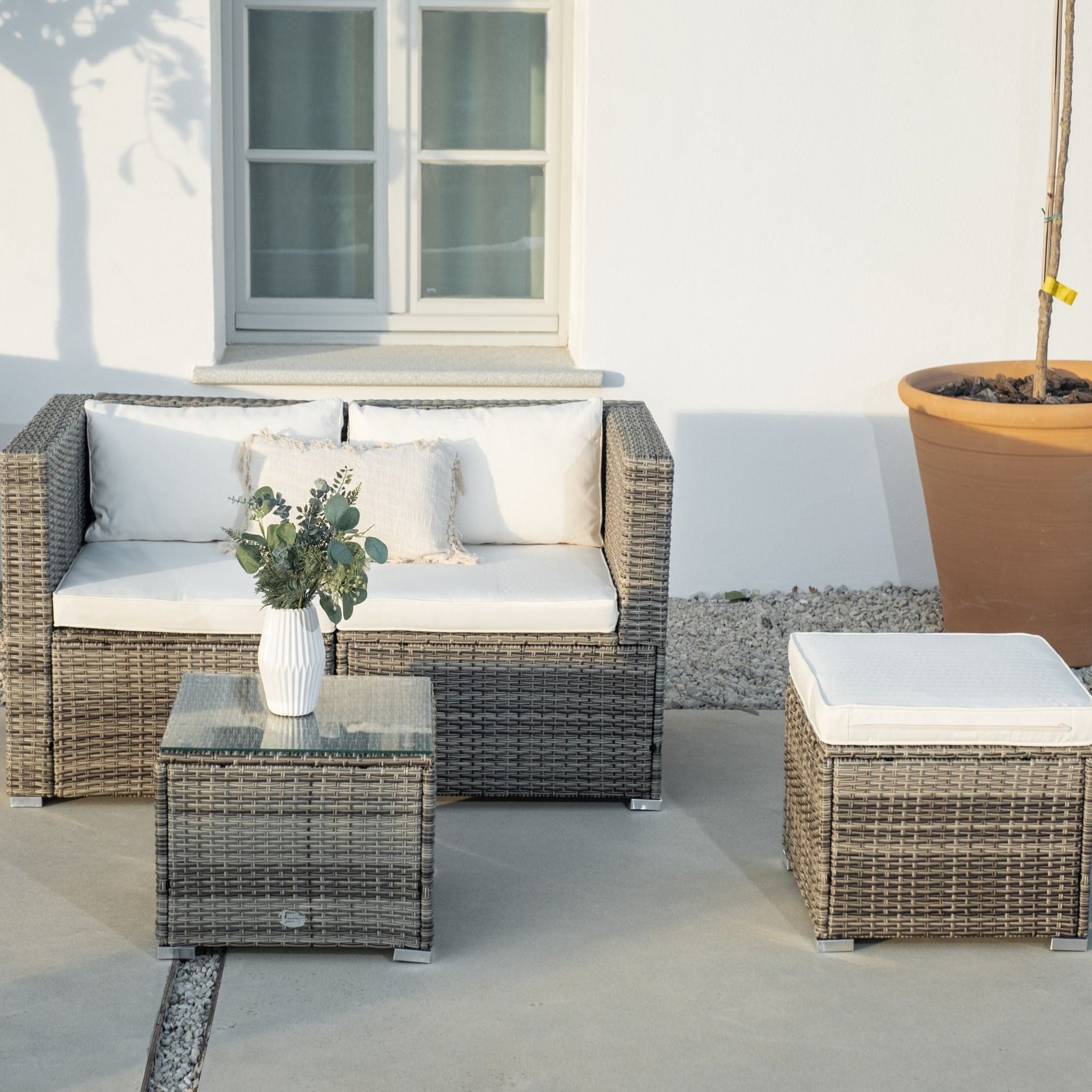 Conjunto de Jardín Ravello Doble — Sofás y Mesa | Ratán Sintético — vista 7