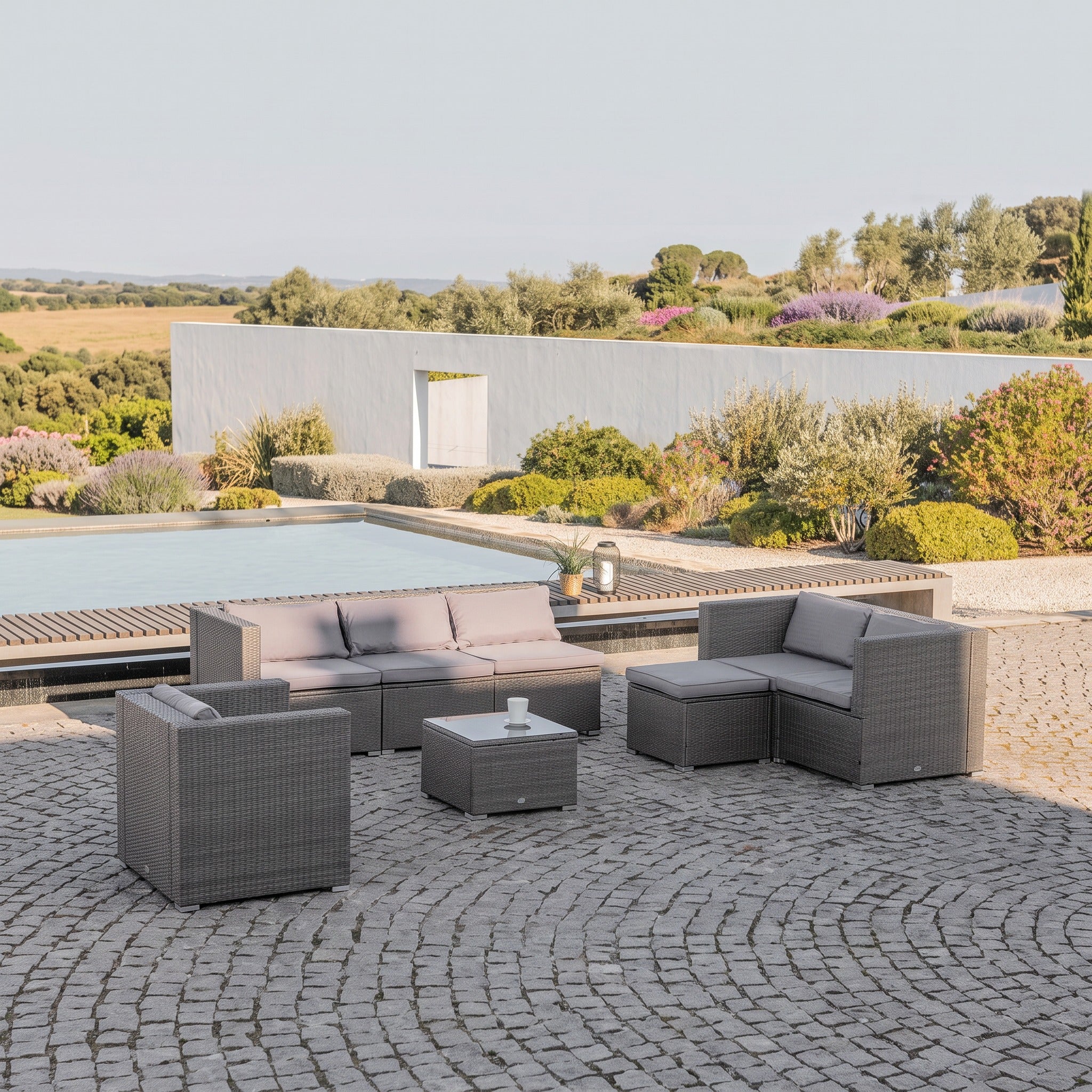 Conjunto de Jardín Ravello Triple XL — Ratán Sintético — vista 9