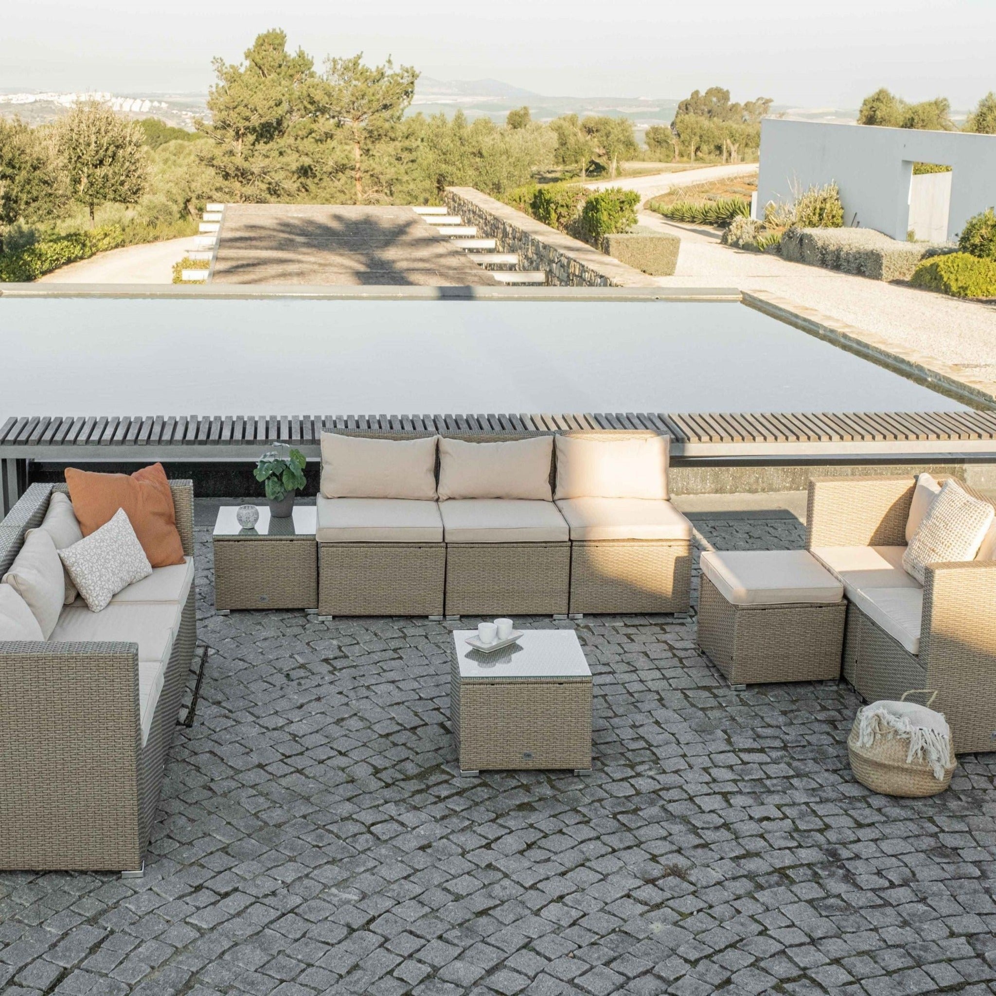 Conjunto de Jardín Ravello Triple XL — Ratán Sintético — vista 16
