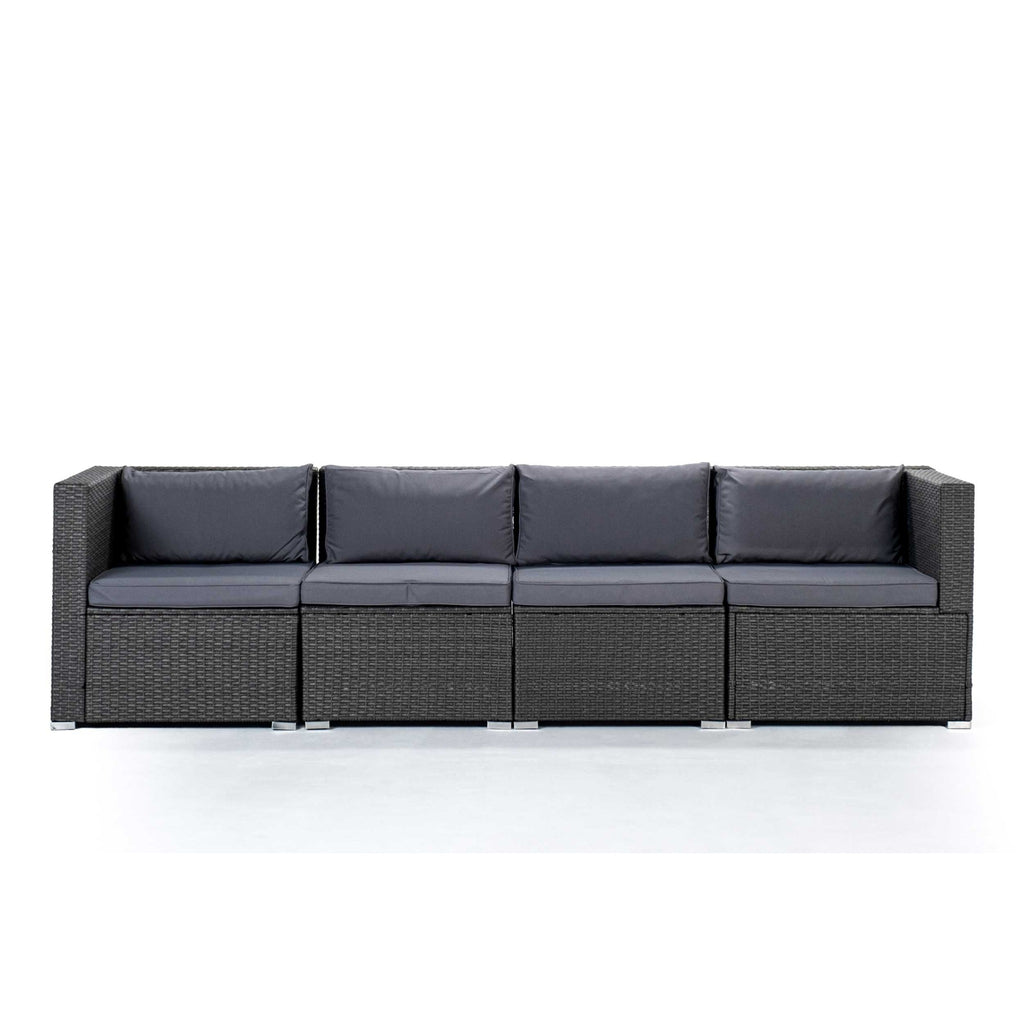 Sofá de Jardín Ravello Cuádruple — Modular | Ratán Sintético — vista 2