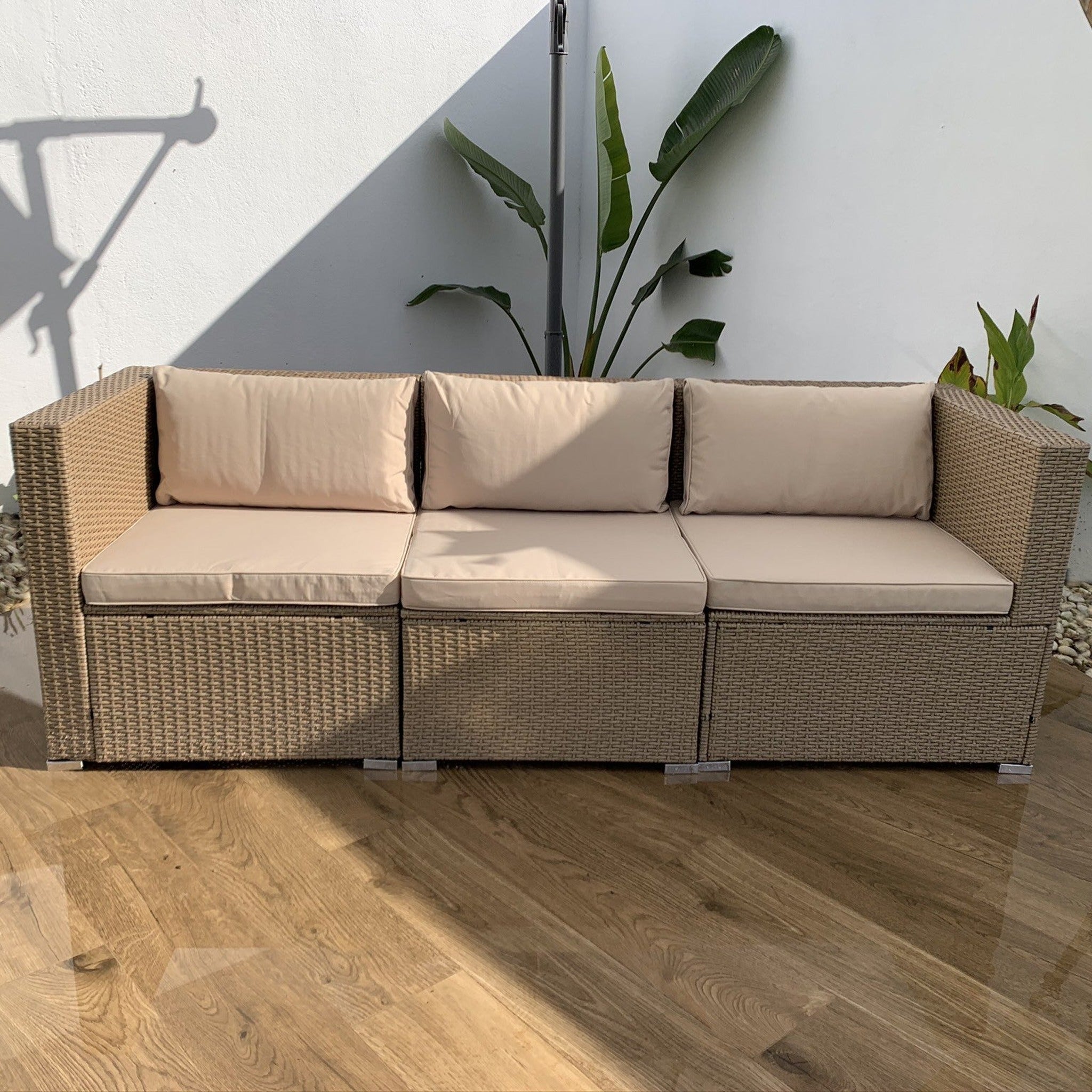 Sofá de Jardín Ravello Triple — Modular | Ratán Sintético — vista 2