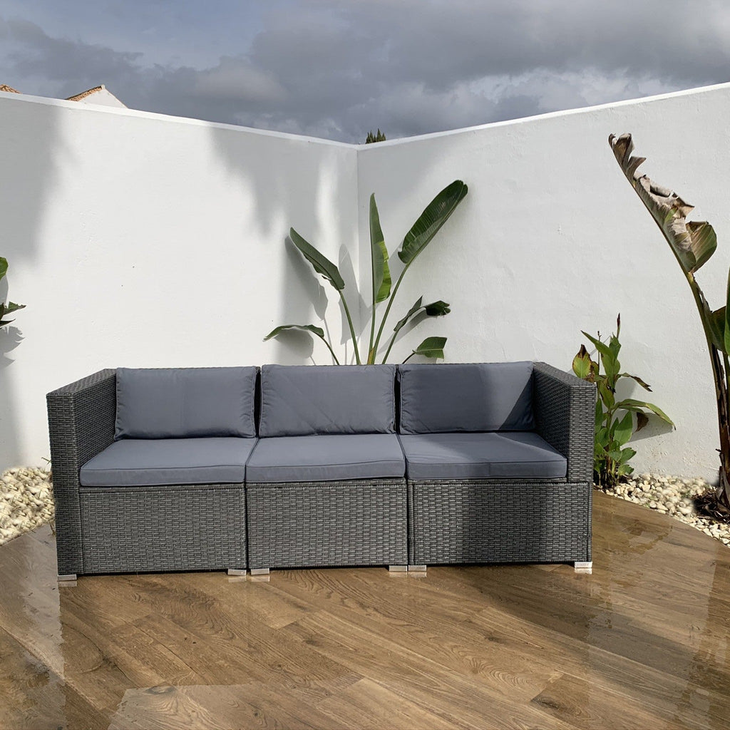 Sofá de Jardín Ravello Triple — Modular | Ratán Sintético — vista 3