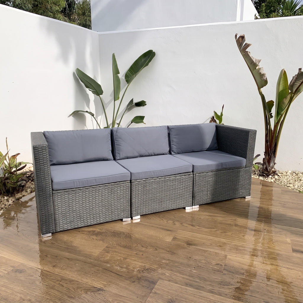 Sofá de Jardín Ravello Triple — Modular | Ratán Sintético — vista 4