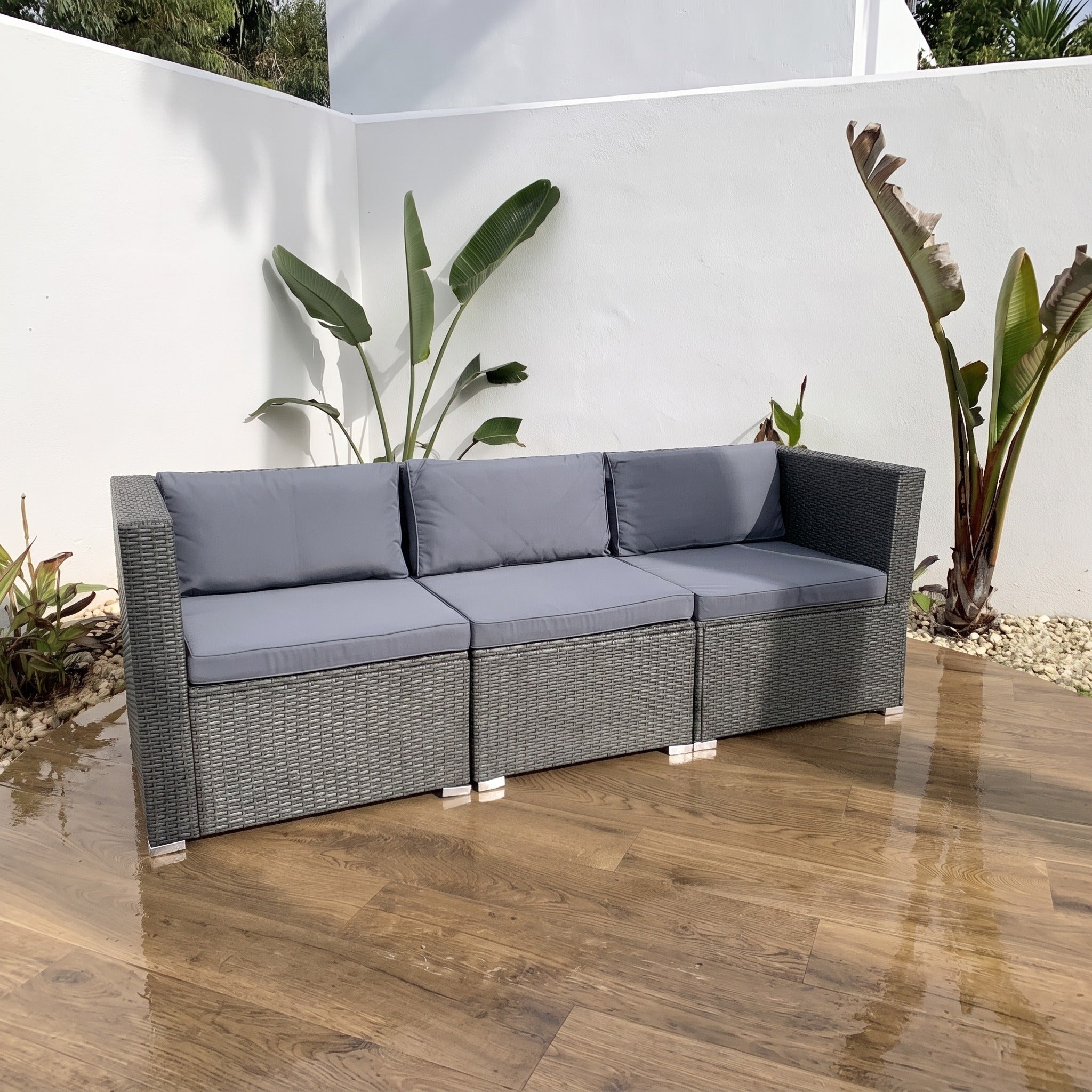 Sofá de Jardín Ravello Triple — Modular | Ratán Sintético — vista 4