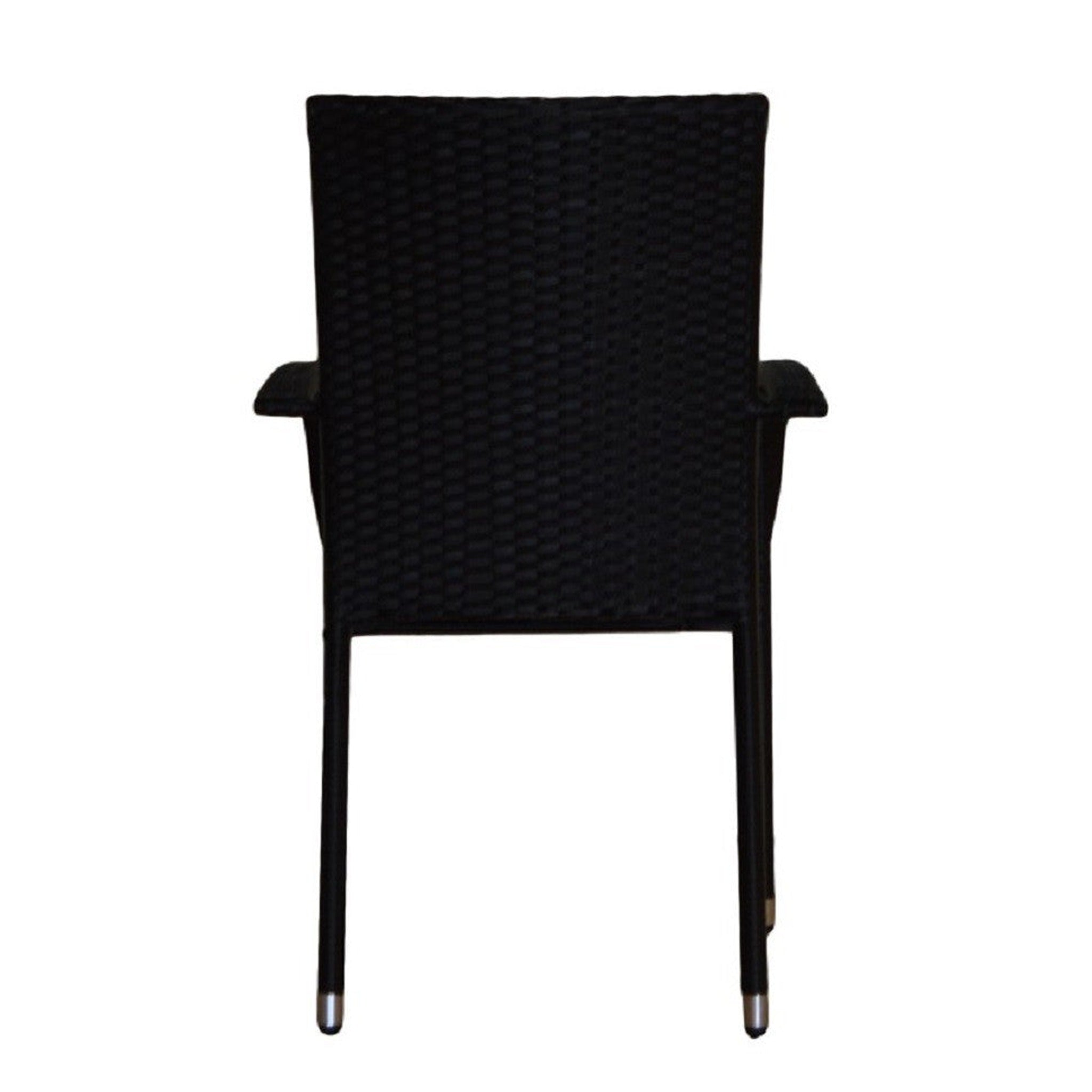 Silla de Jardín Ibiza Apilable con Reposabrazos | Ratán Sintético