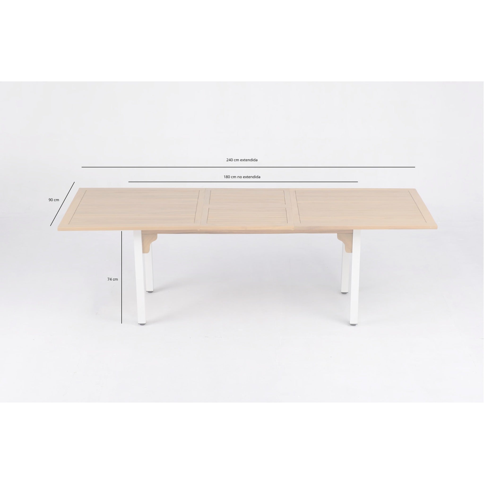 Comedor de Jardín Venecia 10 Plazas — Mesa Alta, Acero y Ratán