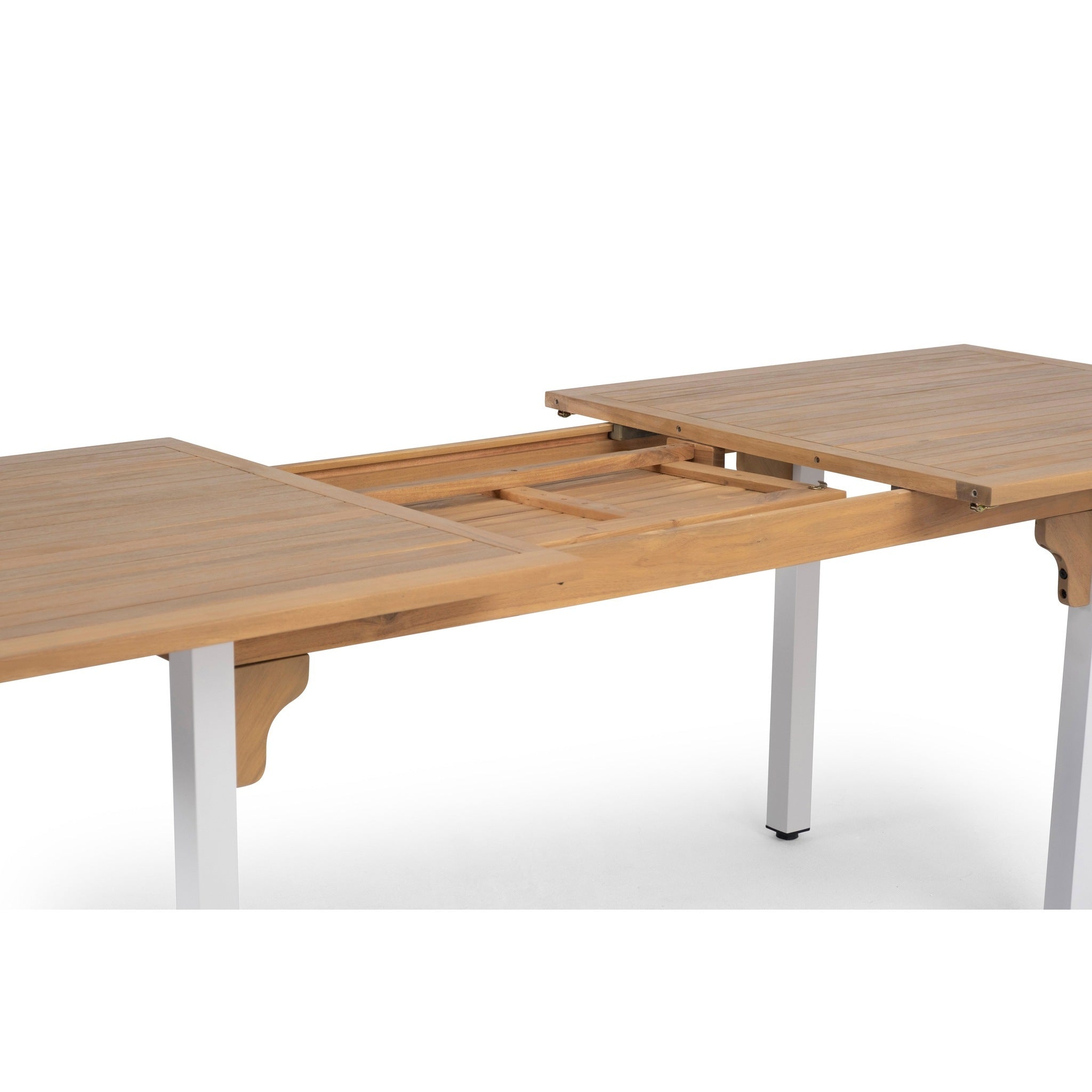 Comedor de Jardín Venecia 4 Plazas — Mesa Alta, Acero y Ratán